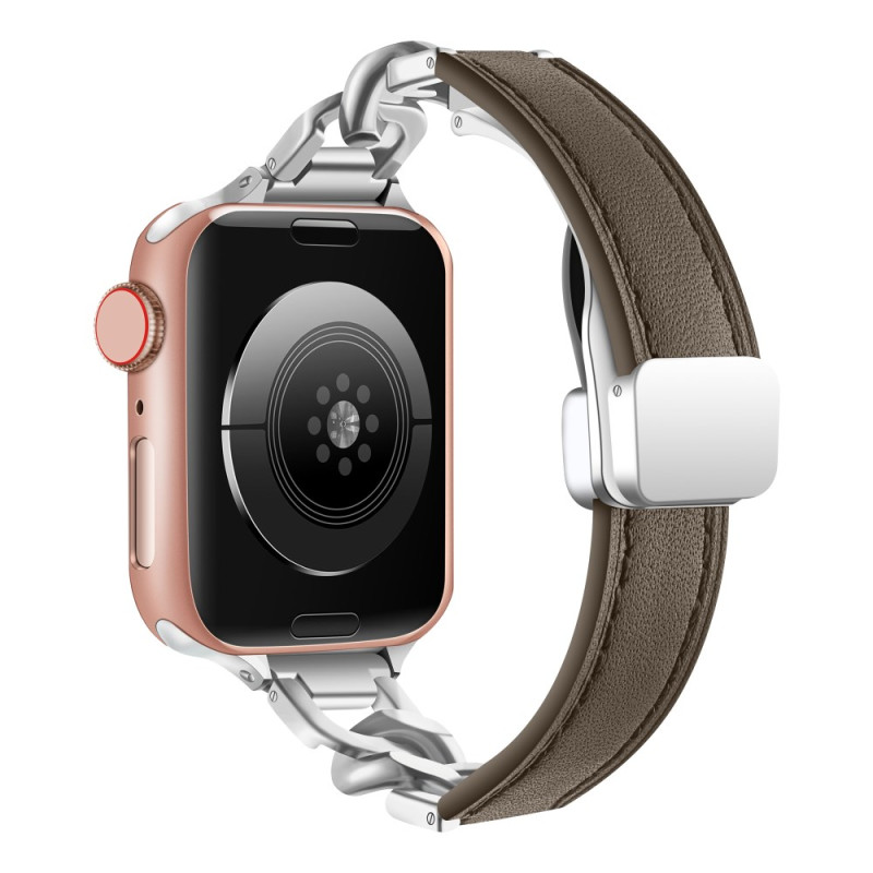 Apple Watch Band 42mm till 38mm / SE Series Läder och kedja