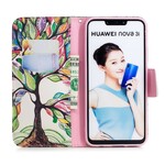 Fodral Huawei P Smart Plus färgat träd