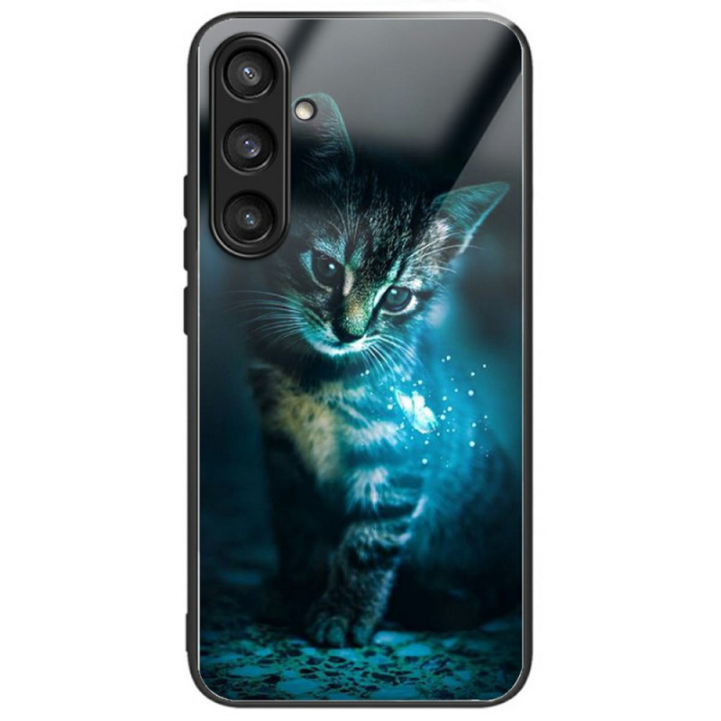 Samsung Galaxy A26 5G Fodral av härdat glas Katt