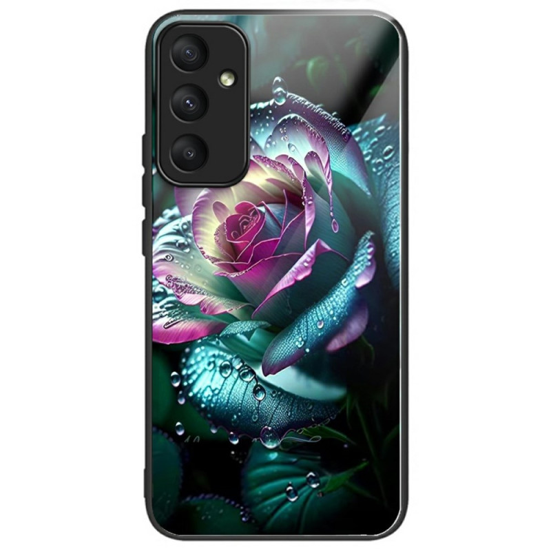 Samsung Galaxy A26 5G Fodral härdat glas rosa röd