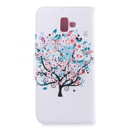 Samsung Galaxy J6 Plus fodral med blommigt träd