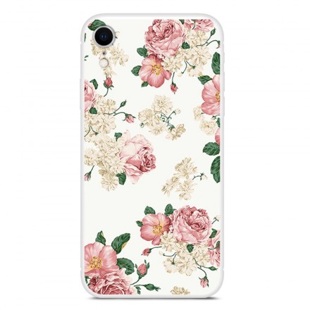 iPhone XR-fodral antika blommor
