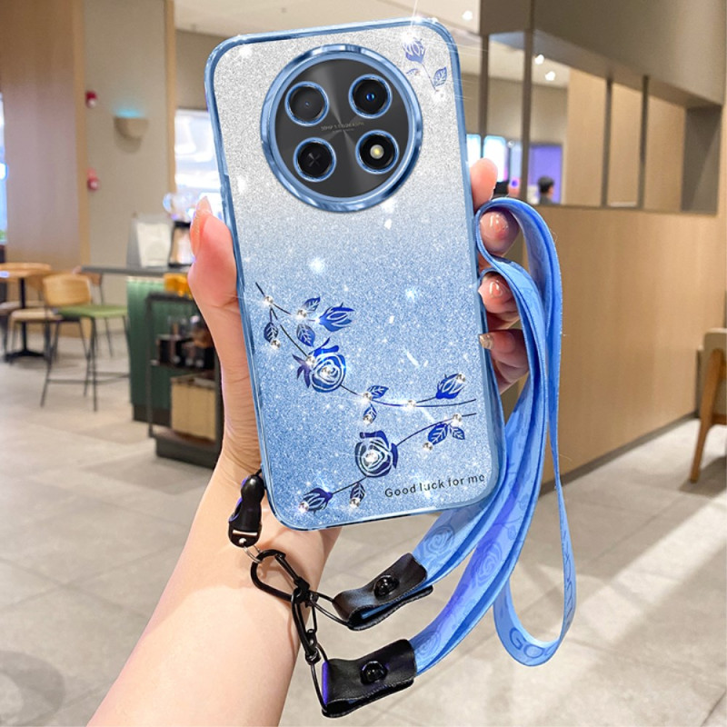 Fodral Realme 13 Pro 5G / 13 Pro Plus 5G Glitter- och strassrem KADEM