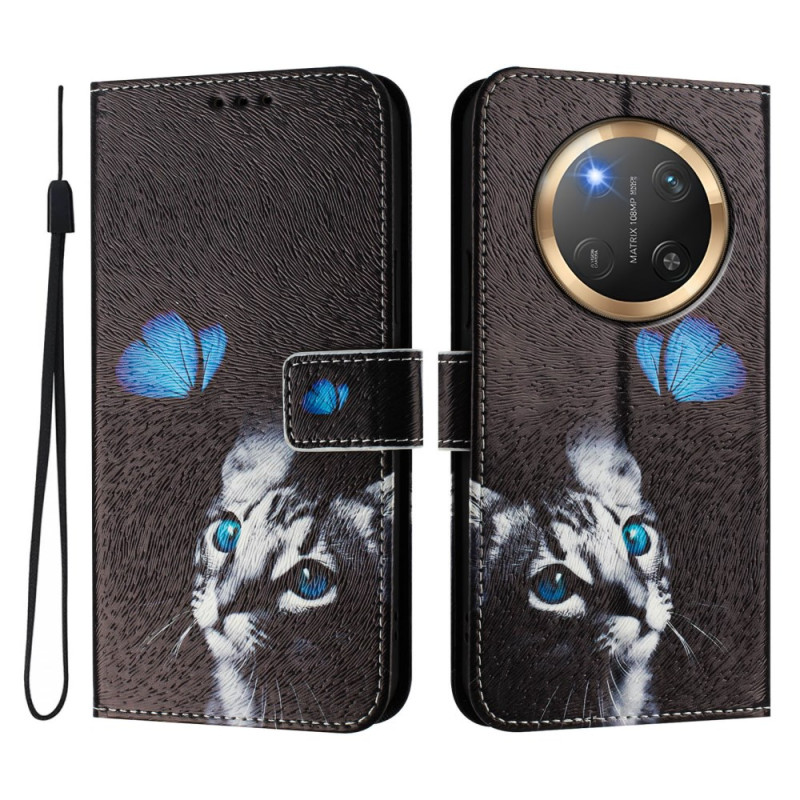 Honor Magic 7 Lite / X9c Butterfly- och kattfodral