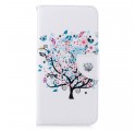 Samsung Galaxy A7 Väska med blommigt träd
