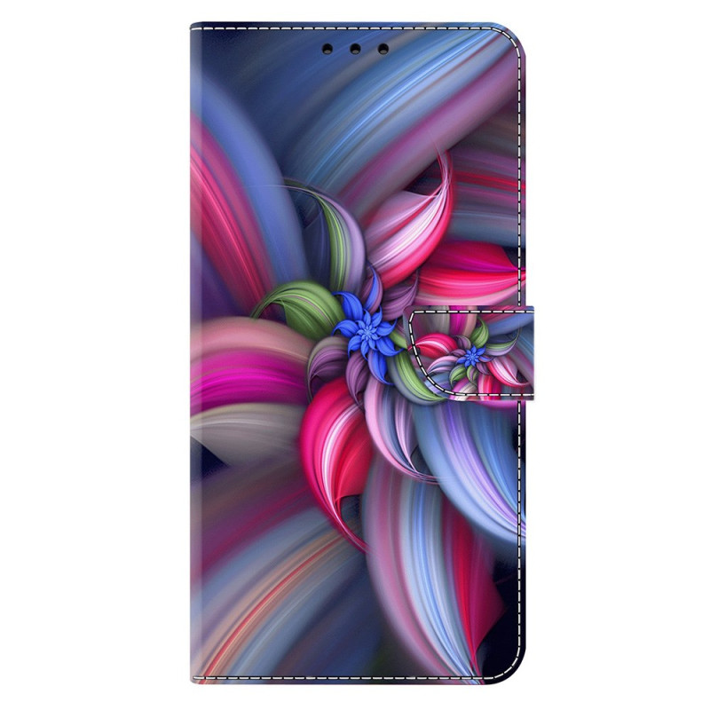 Moto G85 5G grafiskt blommigt fodral