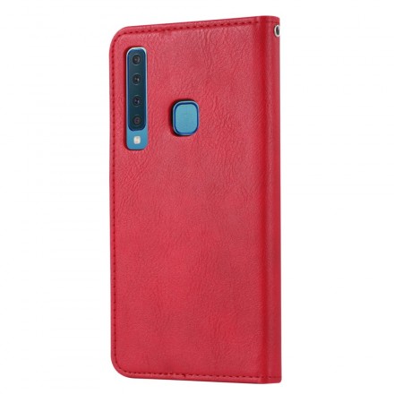 Flip Cover Samsung Galaxy A9 Läderkonfektion Kortfodral