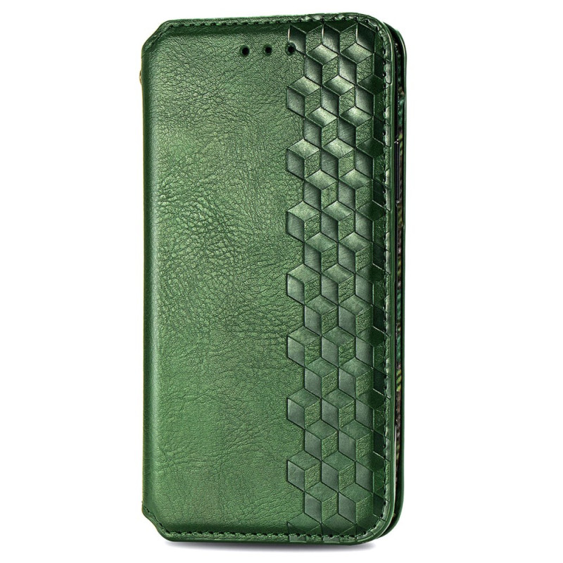 Flip Cover Moto G75 5G Efet Daim Vintage med Frieze