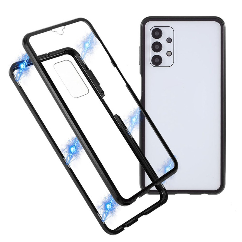 Samsung Galaxy A32 5G / M32 5G Magnetiskt fodral med härdat glas