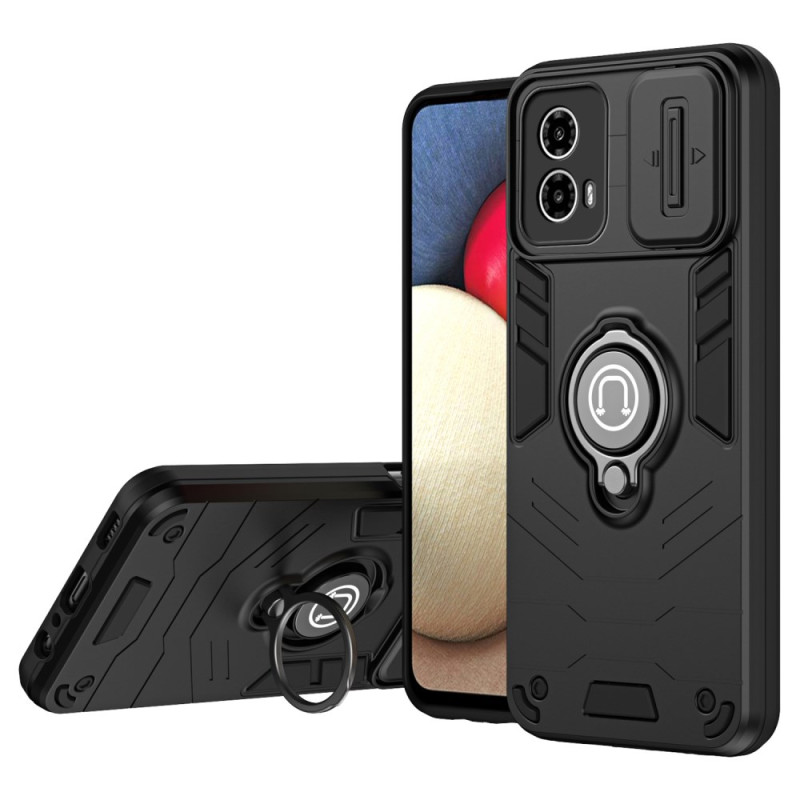 Moto G45 5G / G34 5G Glidande kameraskydd och RINGHÅLLARE