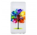 Samsung Galaxy S10 Clear Watercolour Tree Case