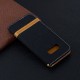 Samsung Galaxy S10 Lite tyg- och läderfodral med lädereffekt