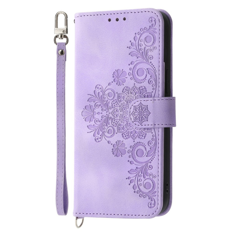 Poco C71 Floral Lace Fodral med rem och axelrem