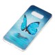 Samsung Galaxy S10 Lite fodral Butterfly Blue Fluorescent