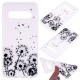 Samsung Galaxy S10 Plus genomskinligt fodral Black Dandelion