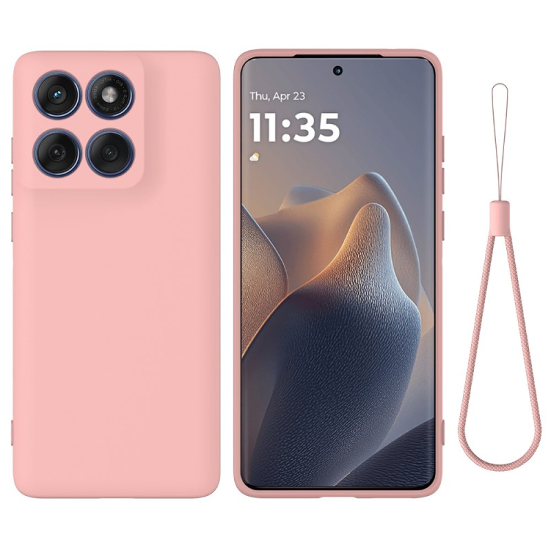 Skydd Motorola Edge 60 / 60 Fusion Flytande silikon Nyckelband
