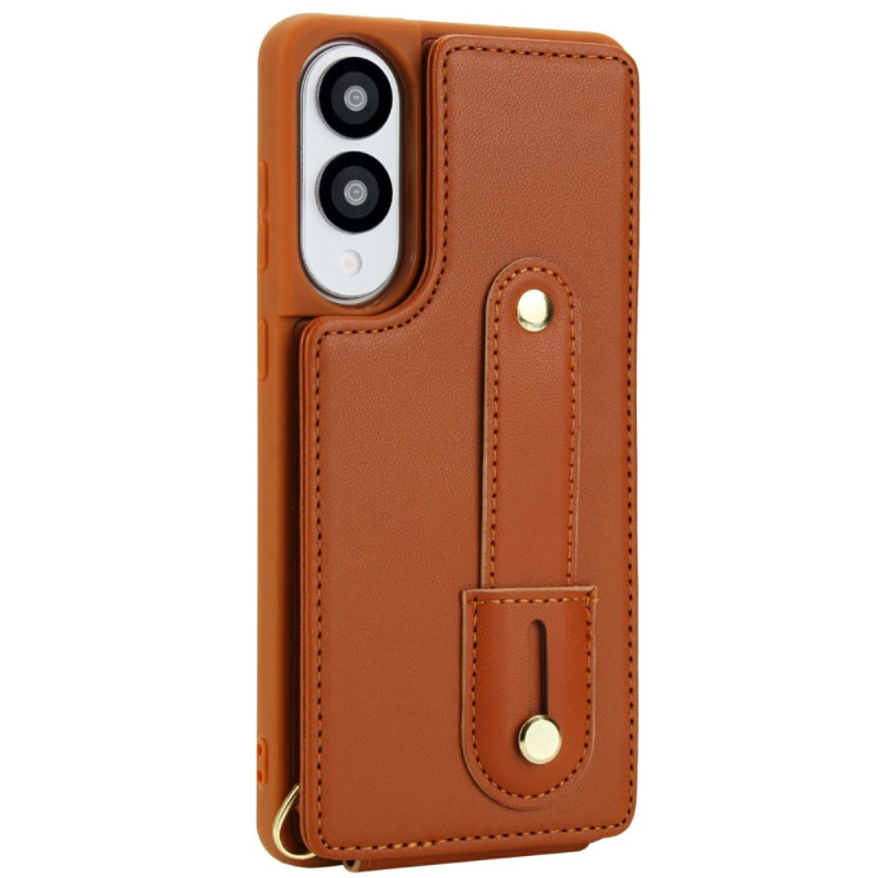 Coque Samsung Galaxy S25 Edge Porte-Cartes avec Sangle et bandoulière