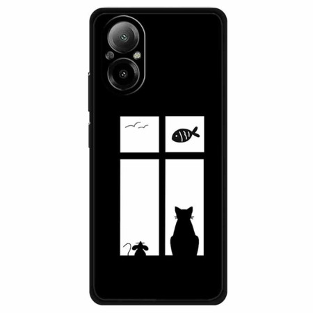 Fodral Realme C67 Katt och mus
