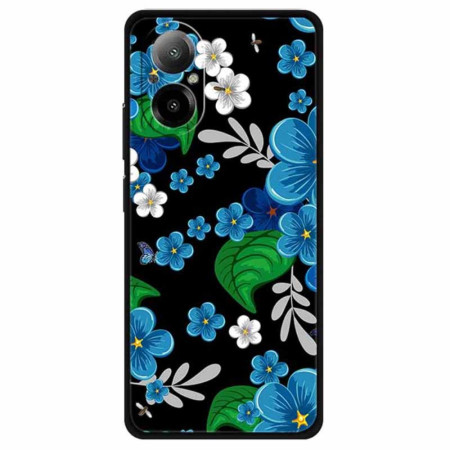 Coque Realme C67 Fleurs Bleues