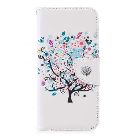 Honor 10 Lite / Huawei P Smart 2019 Väska med blommigt träd