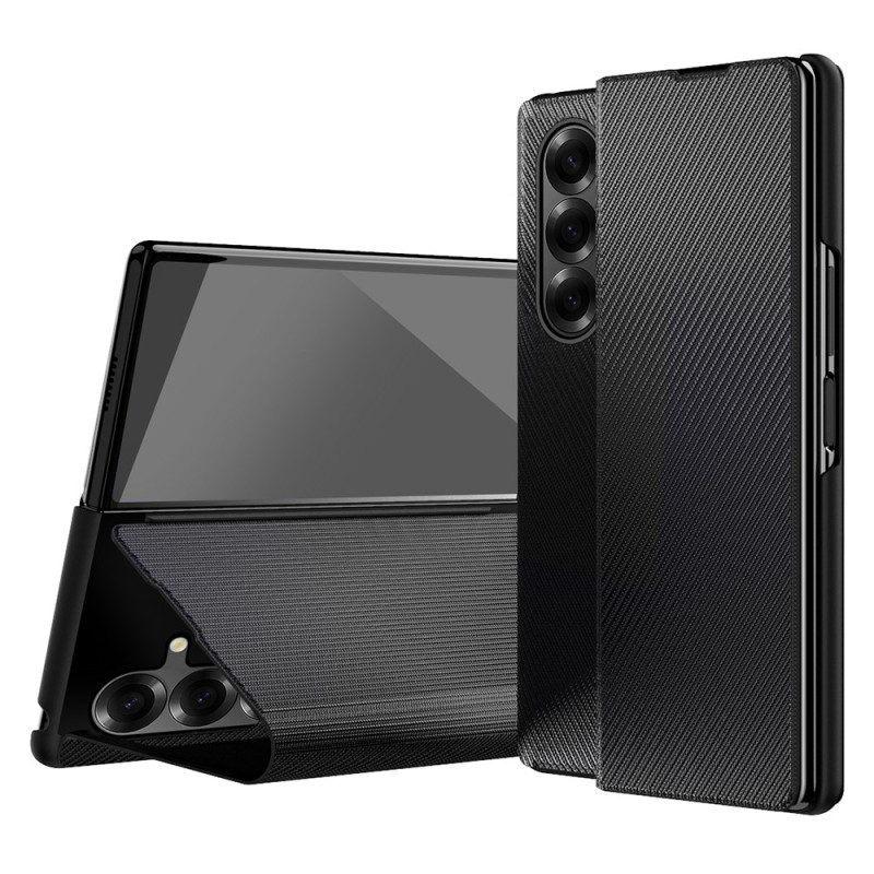 Samsung Galaxy Z Fold 7 Fodral med lädereffekt och integrerat stativ