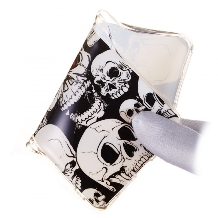 Huawei P30 Caution Fluorescent Skulls Case