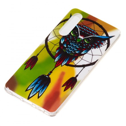 Huawei P30 Dreamcatcher Cover Owl Fluorescent