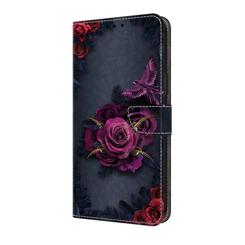Omslag Google Pixel 10 Pro XL Blommigt mönster Lila