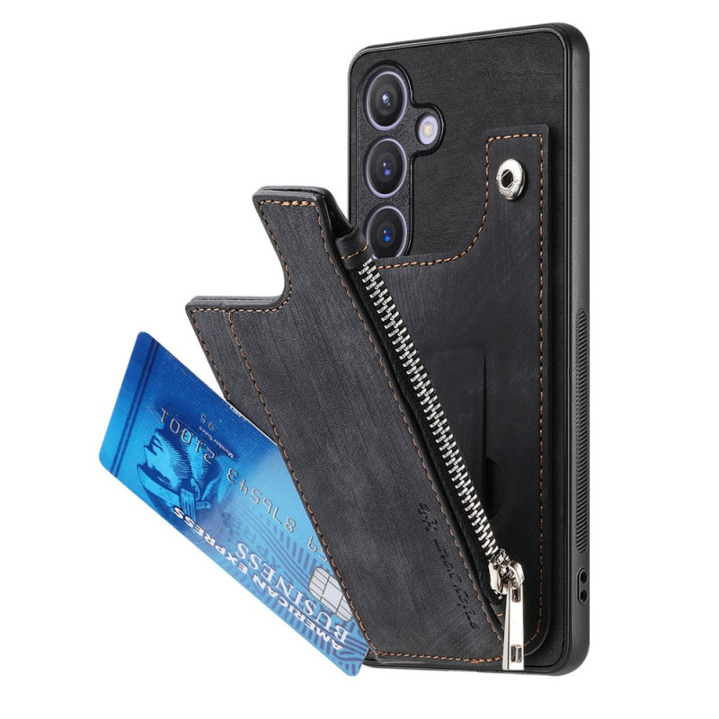 Samsung Galaxy A05s Fodral Korthållare och stativ Suede Effekt
