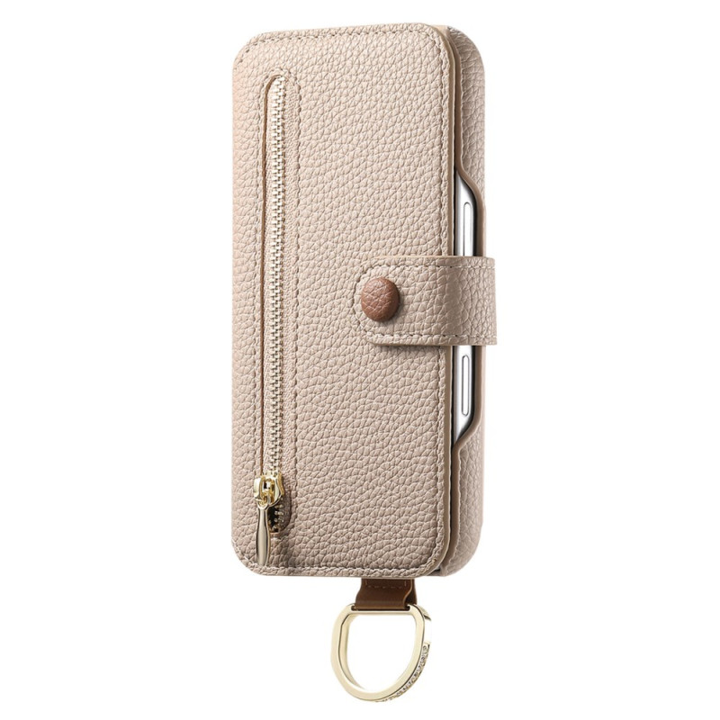 Housse Samsung Galaxy A05s Portefeuille à Fermeture Éclair et Protection RFID