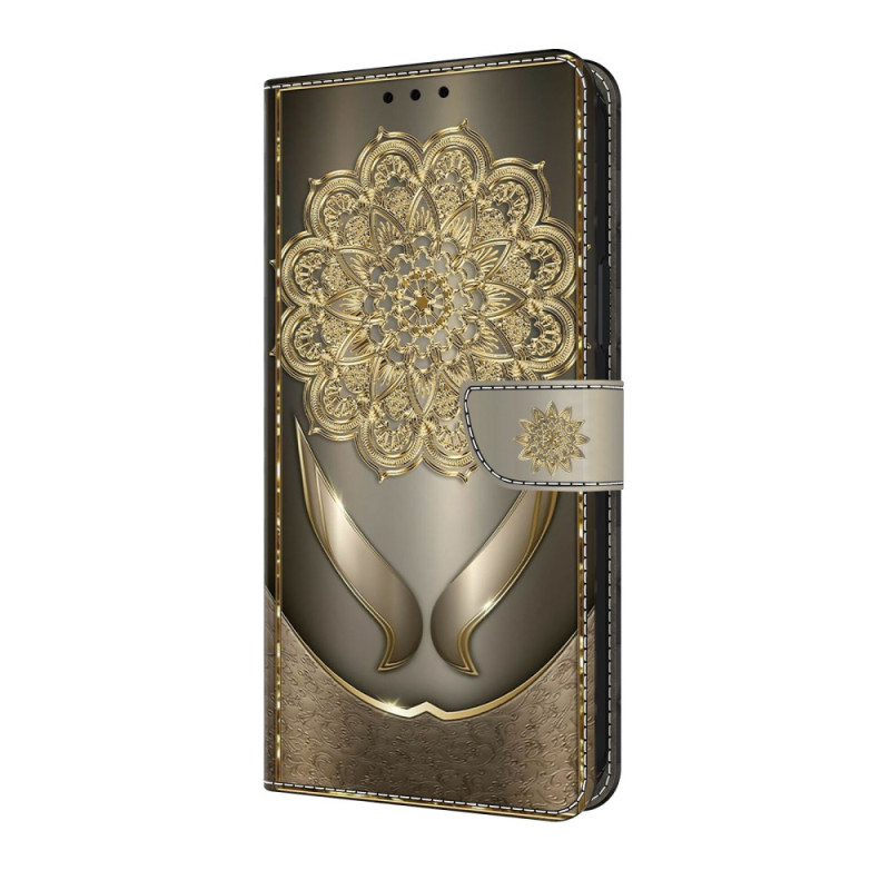 Samsung Galaxy S25 FE Fodral Gyllene blommor