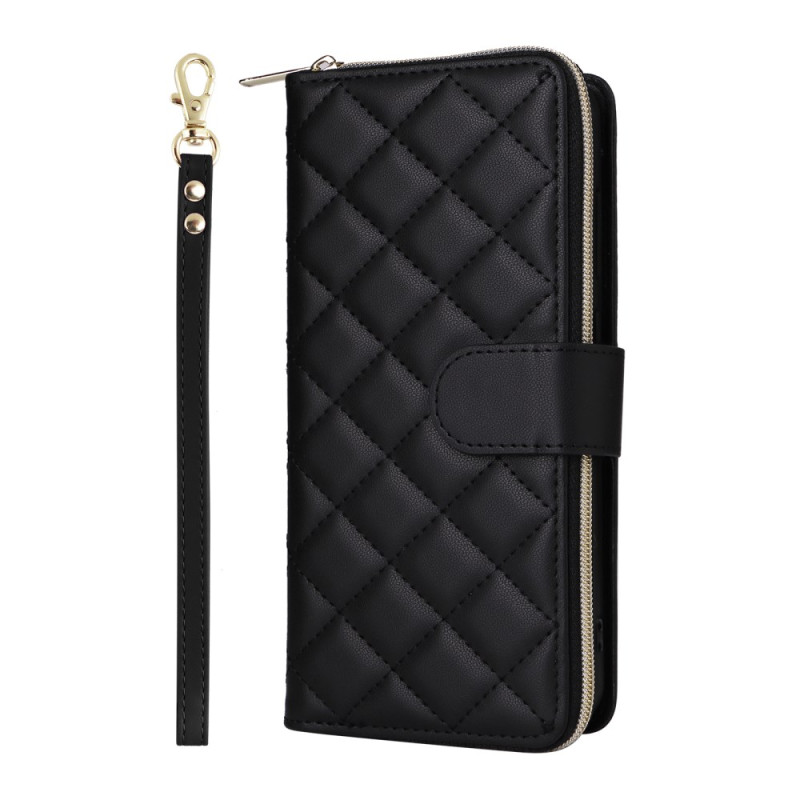 Samsung Galaxy S25 FE Vadderat fodral med nyckelband och axelrem