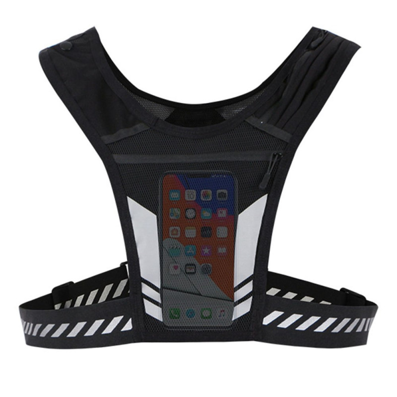 Race Vest med telefonhållare och flera fickor