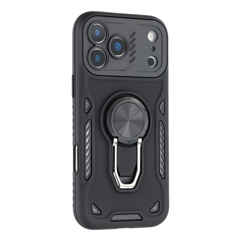 Stötsäkert fodral för iPhone 17 Pro Max med 360° roterande stöd