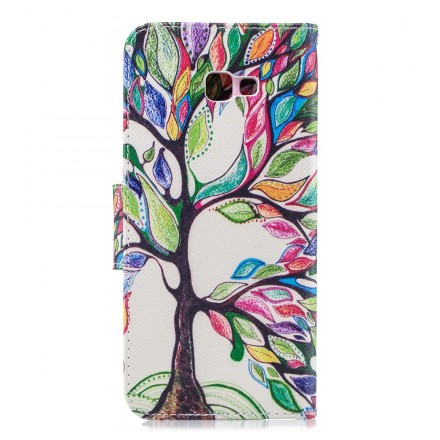 Samsung Galaxy J4 Plus fodral färgat träd