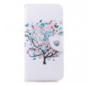 Samsung Galaxy J4 Plus fodral med blommigt träd