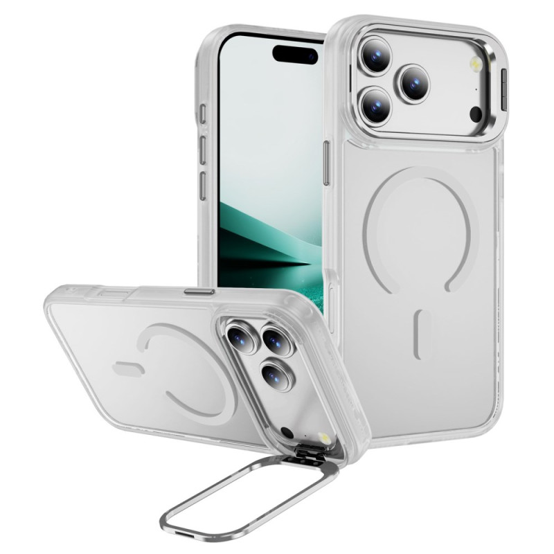 iPhone 17 Pro Max magnetiskt fodral med frostat linsstöd