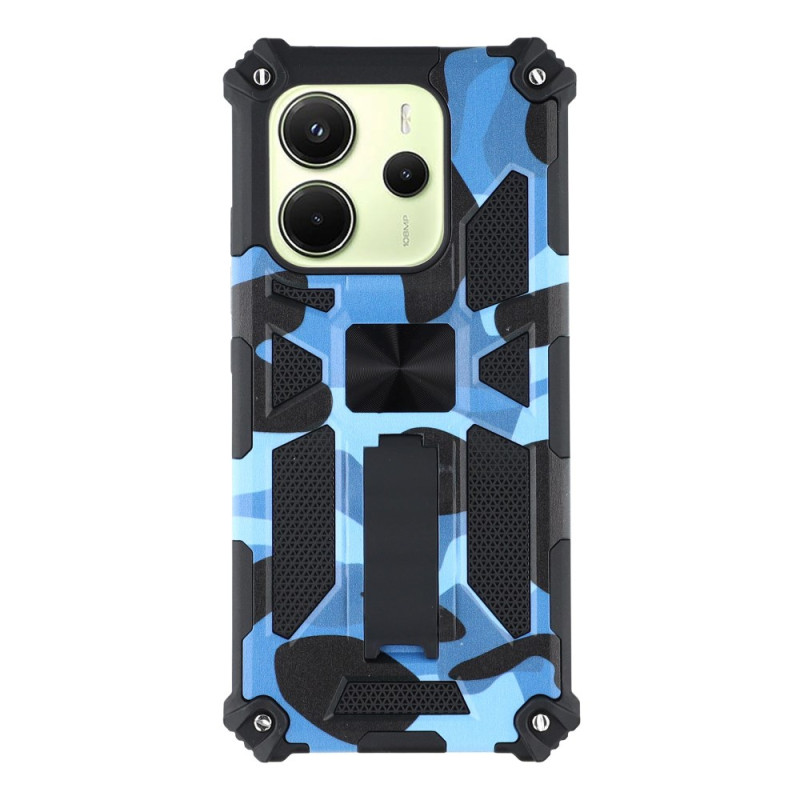 Xiaomi Redmi Note 14 5G robust fodral med integrerat stativ Camouflage