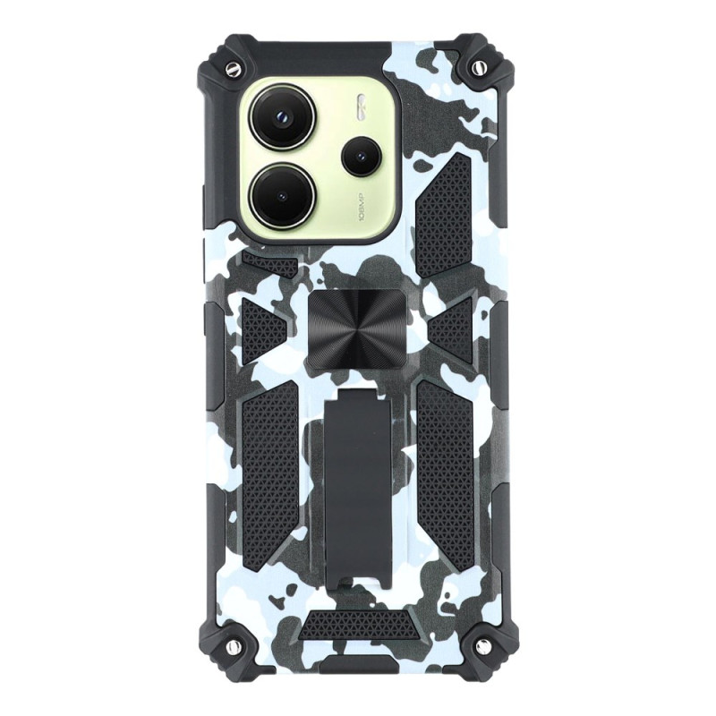 Xiaomi Redmi Note 14 5G robust fodral med integrerat stativ Camouflage