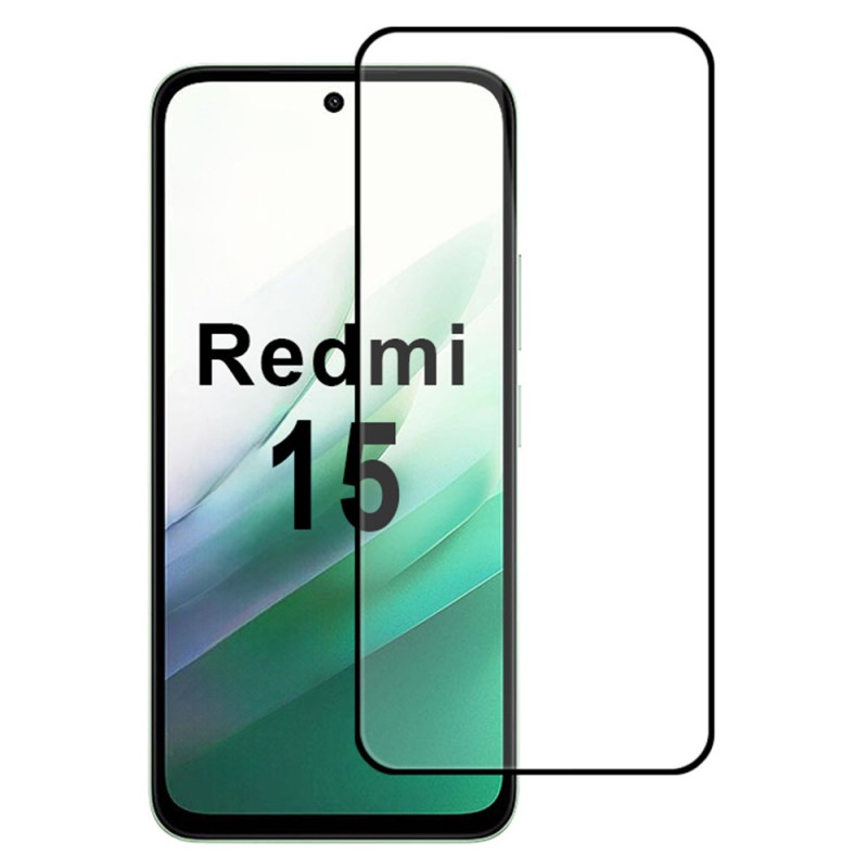 Integrerat skydd av härdat glas för Xiaomi Redmi 15 5G-skärm