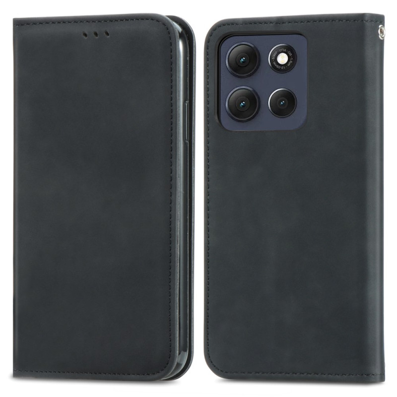 Flip Cover Moto G86 5G Suede Effekt
