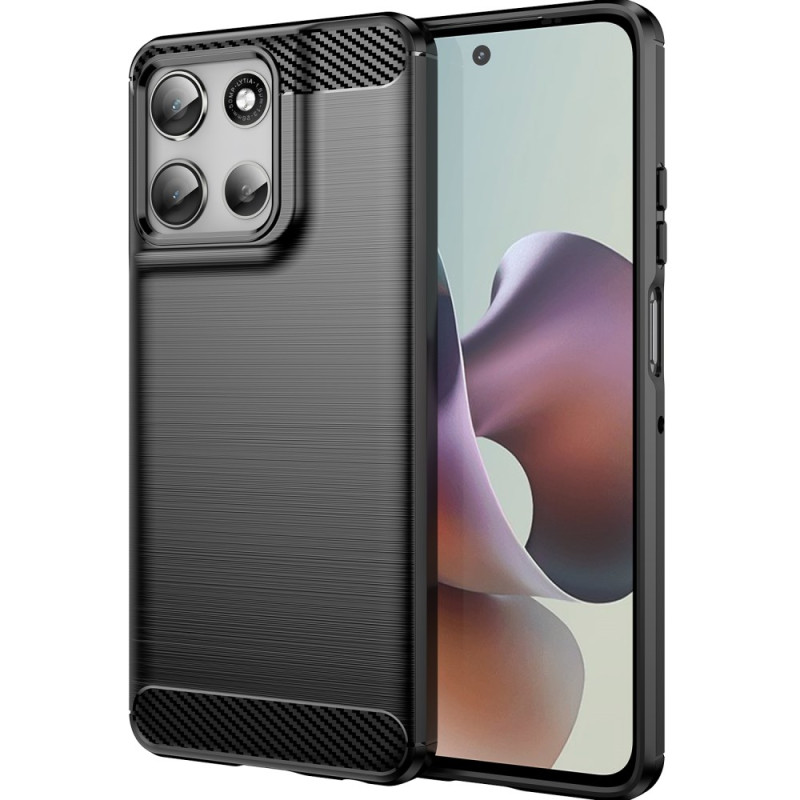 Moto G56 5G Fodral i borstad kolfiber