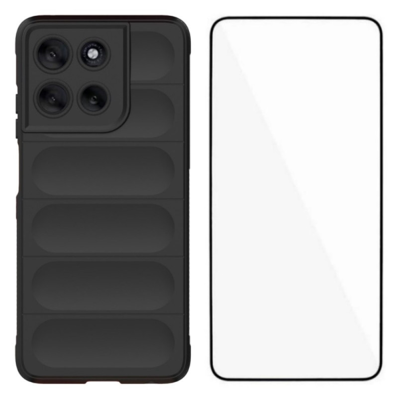 Moto G56 5G halkfritt fodral med skärmskydd