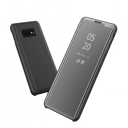 Visa skydd Samsung Galaxy A50 Mirror och Simiii Läder