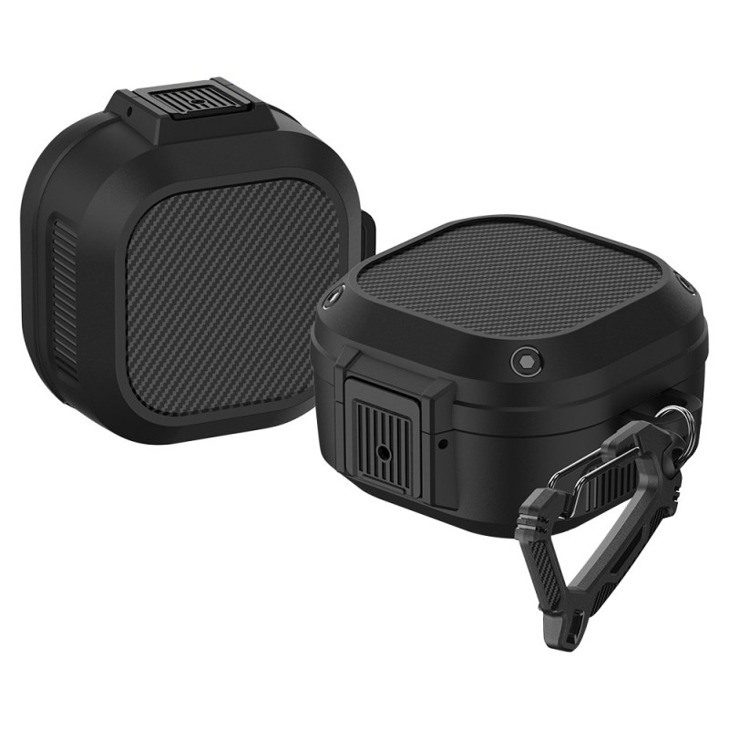 Samsung Galaxy Buds2 Pro / Buds2 / Buds Pro / Buds Live Hybridfodral med karbinhake