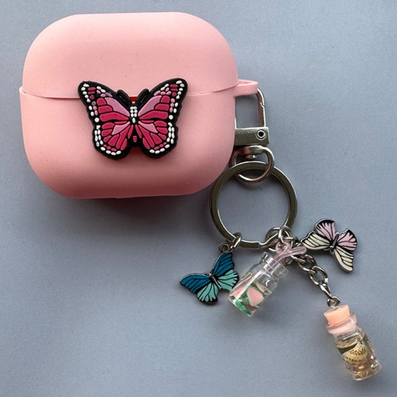 Samsung Galaxy Buds3 Pro / Buds3 Butterfly Fodral med hänge