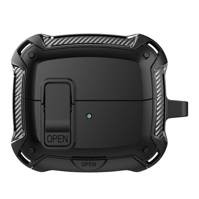 Samsung Galaxy Buds3 Pro / Buds3 Robust fodral med karbinhake