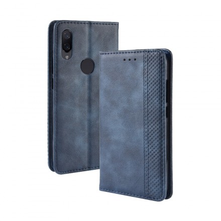 Flip Cover Xiaomi Redmi Note 7 Vintage Läder Effekt Styling