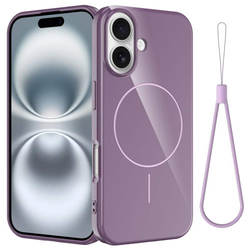iPhone 16 Plus Magsafe silikonfodral med nyckelband