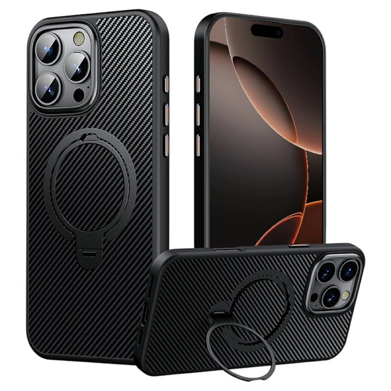 iPhone 16 Pro Max MagSafe-fodral med stöd för kolfiberstruktur
